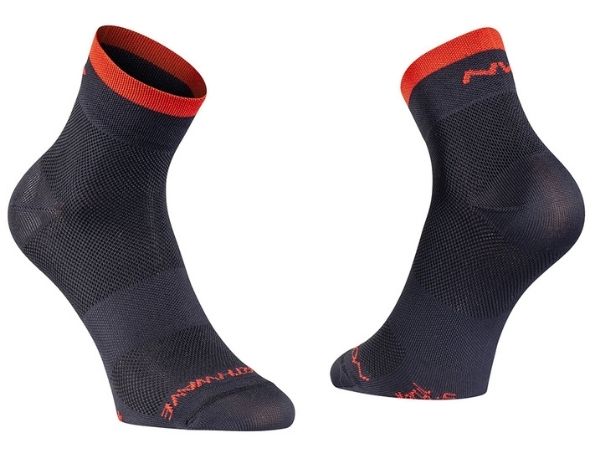 Northwave Origin Mid Socks - Black/Red