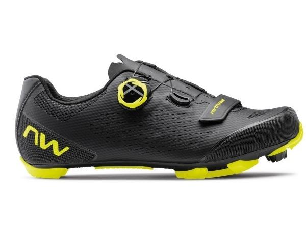 Northwave Razer 2 Shoes - Black/Yellow Fluo