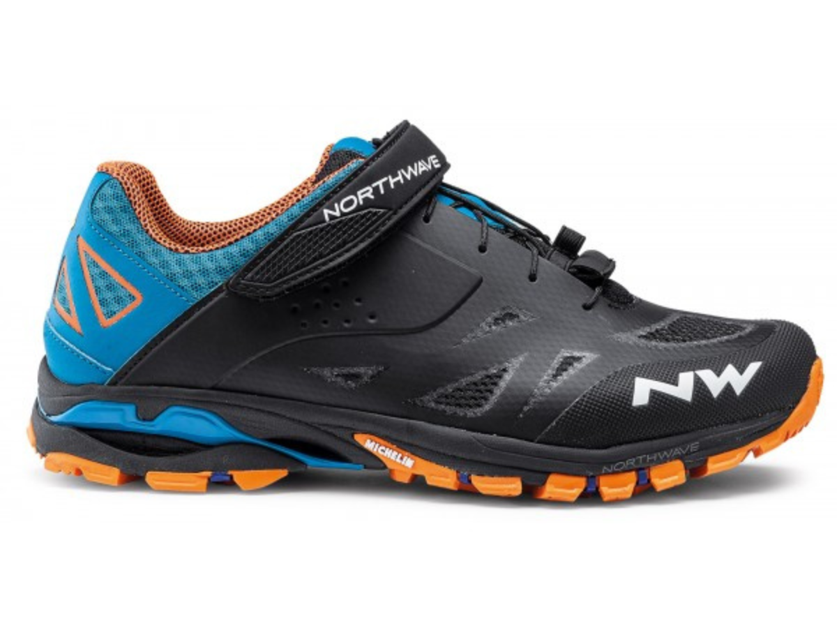 Northwave Spider 2 Shoes - Black/Blue/Orange
