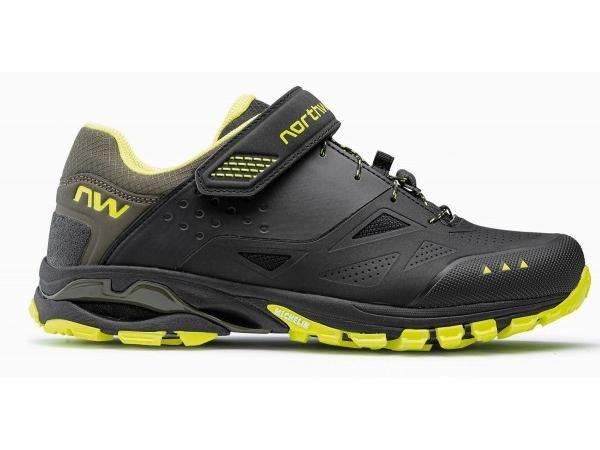 Northwave Spider 3 Shoes - Black/Yello Fluo