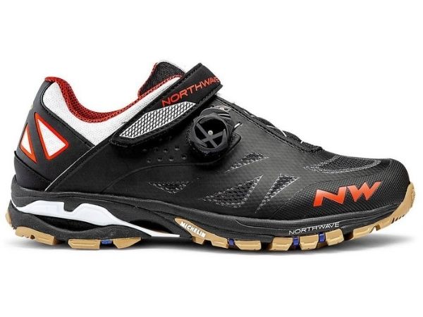 Northwave Spider Plus 2 Shoes - Black/White/Orange