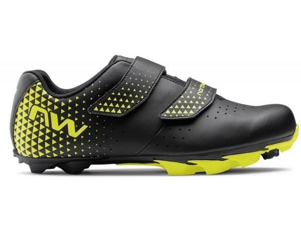 Northwave Spike 3 Shoes - Black/Yellow Fluo