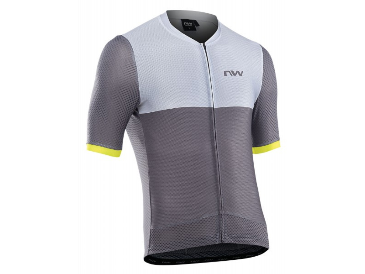 Northwave Storm Air Jersey - Grey/Yellow Fluo