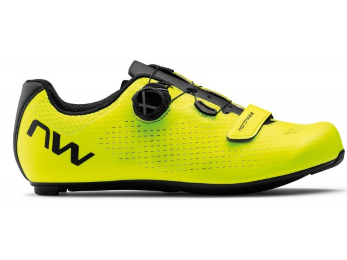 Northwave Storm Carbon 2 Shoes - Yellow/Fluo Black