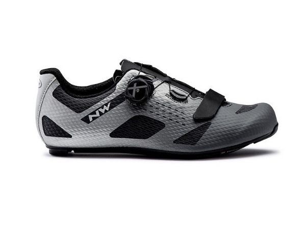 Northwave Storm Carbon Shoes - Anthracite/Silver Reflective