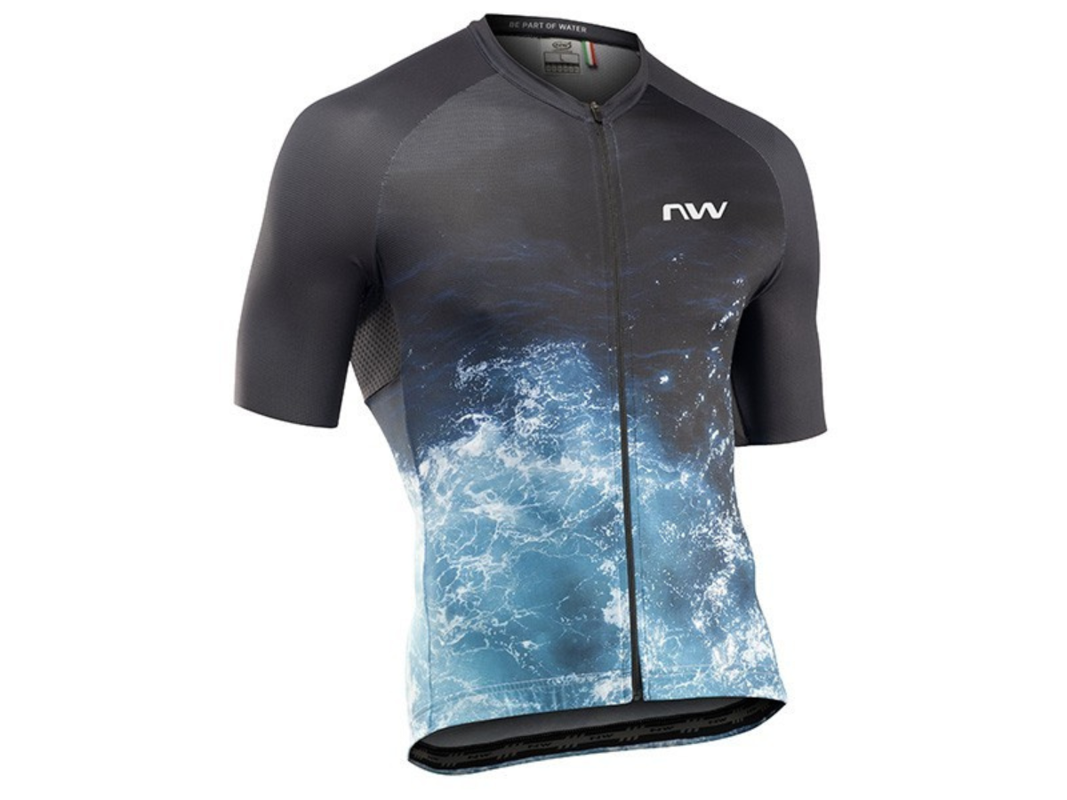 Northwave Water Jersey - Black/Blue