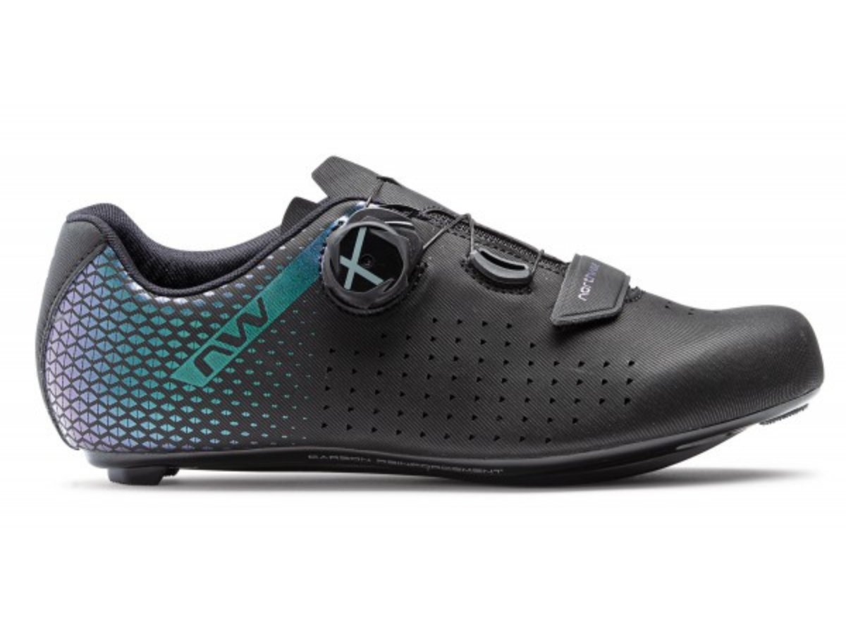 Northwave Womens Core Plus 2 Shoes - Black/Iridescent