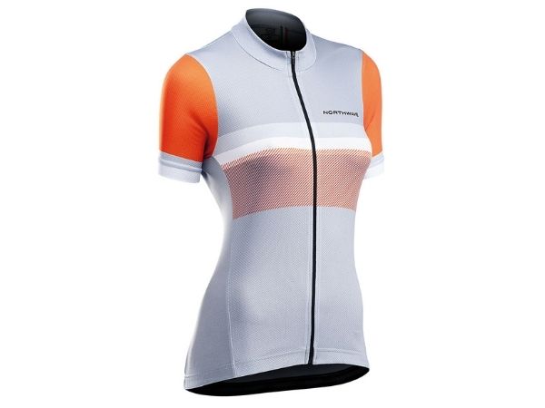 Northwave Womens Origin Jersey - Ice/Orange