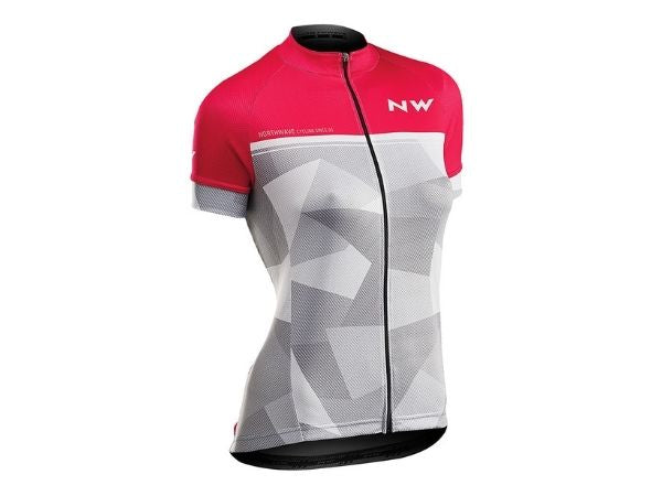 Northwave Womens Origin Jersey - Pink/Light Grey