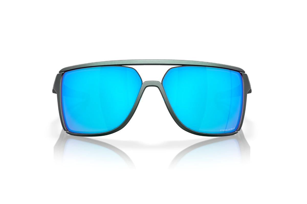 Oakley Castel - Matte Silver/Blue Colourshift Prizm Sapphire