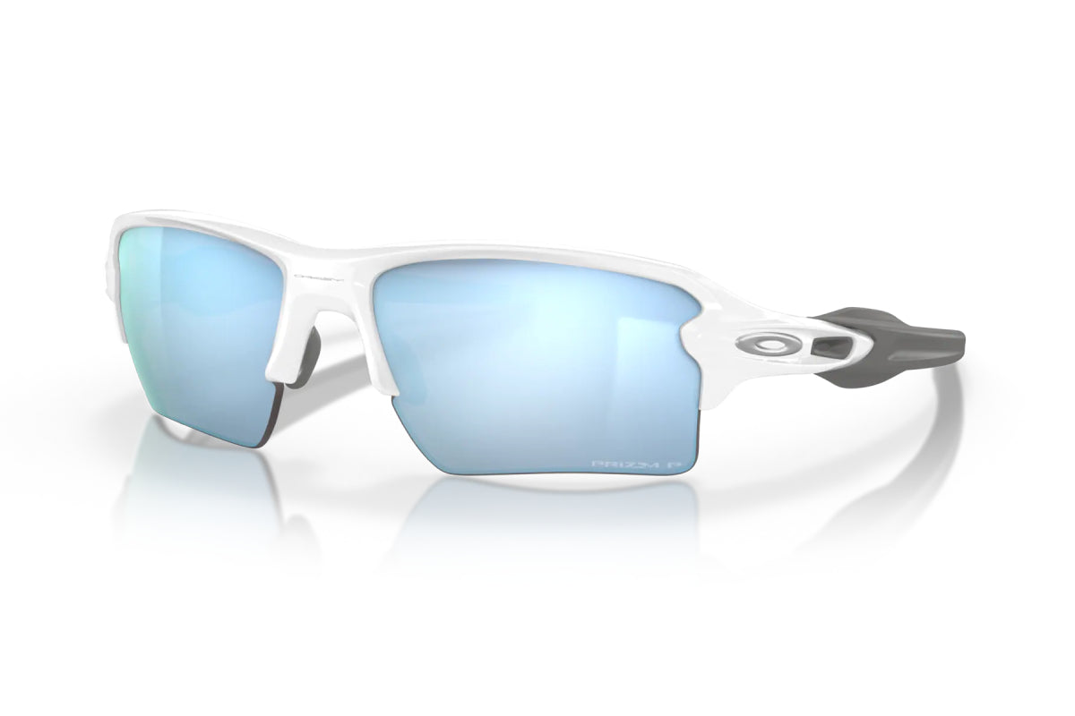 Oakley Flak 2.0 - Polished White Prizm Deep H2O Polarized