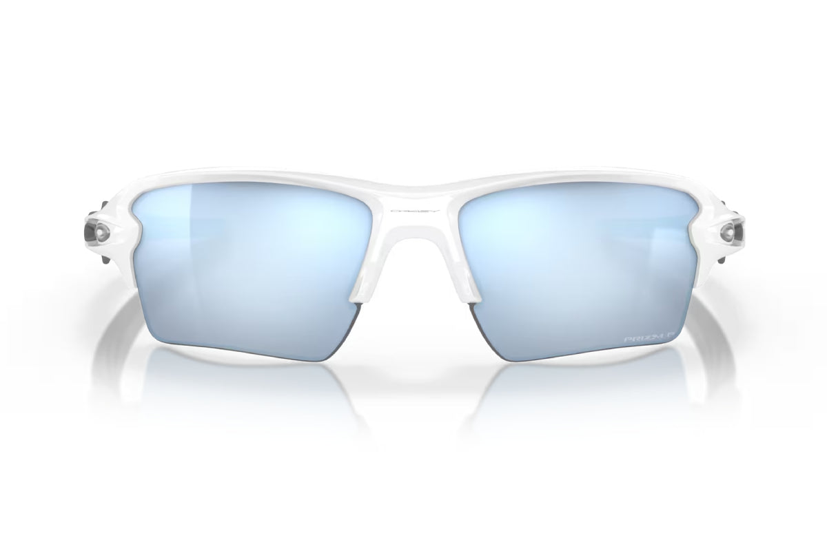 Oakley Flak 2.0 - Polished White Prizm Deep H2O Polarized
