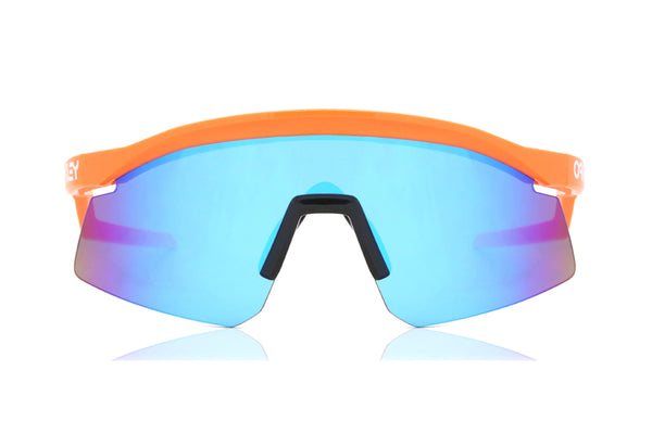 Oakley – Oakley Hydra - Neon Orange Prizm Sapphire – ChooseMyBicycle