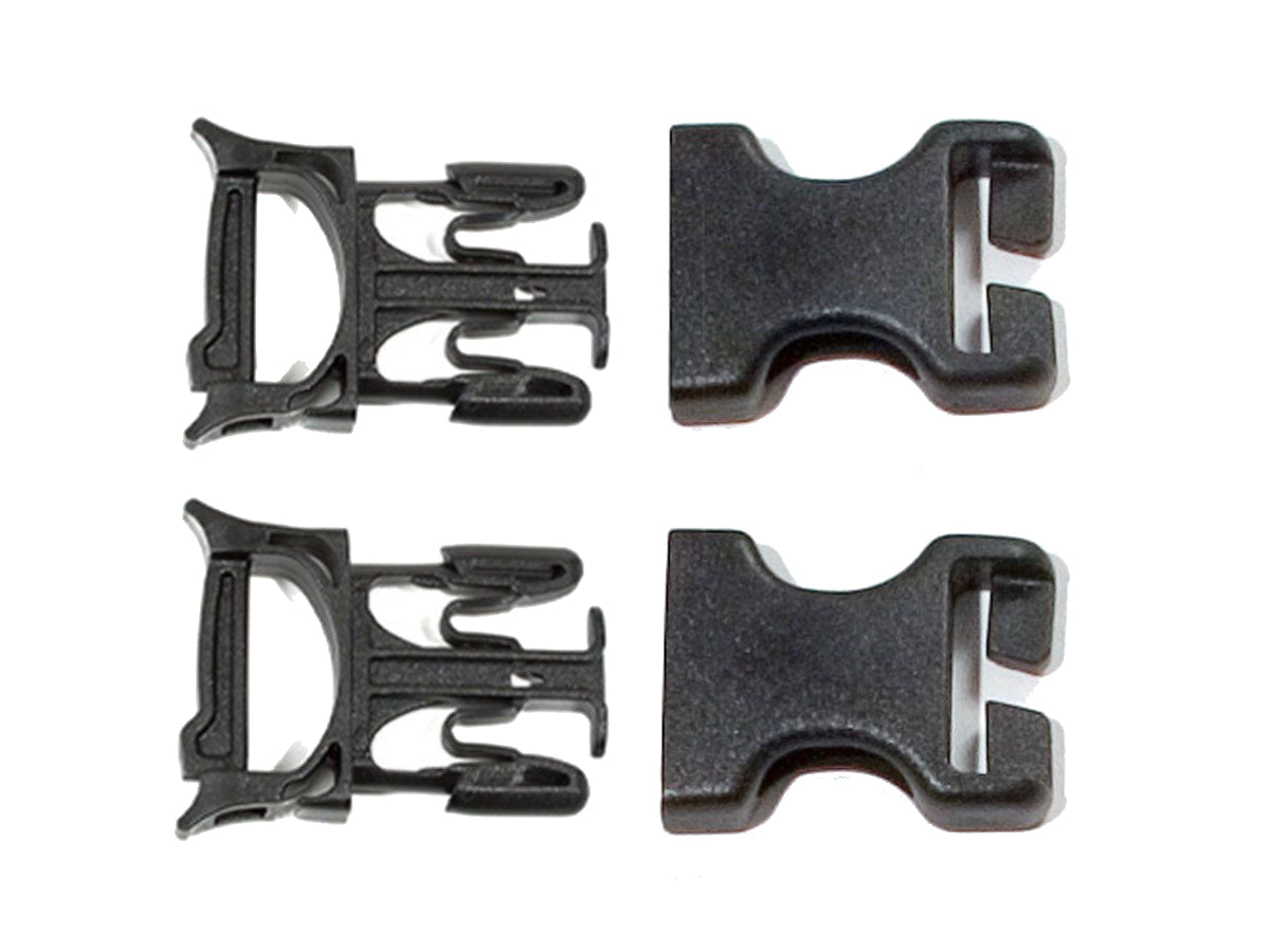 Ortlieb Spare Repair Buckle Stealth 25mm 2 Pieces - M and F with Opening