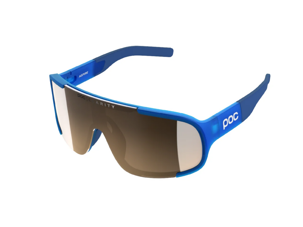 POC Aspire ネイビー ブルー サングラス POC – POC Aspire - Opal Blue Translucent BSM – ChooseMyBicycle