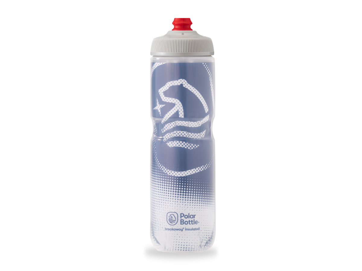 Polar Breakaway Insulated Big Bear Bottle - Navy Blue/White (24 Oz)