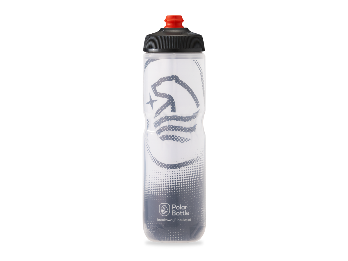 Polar Breakaway Insulated Big Bear Bottle - White/Charcoal (24 Oz)