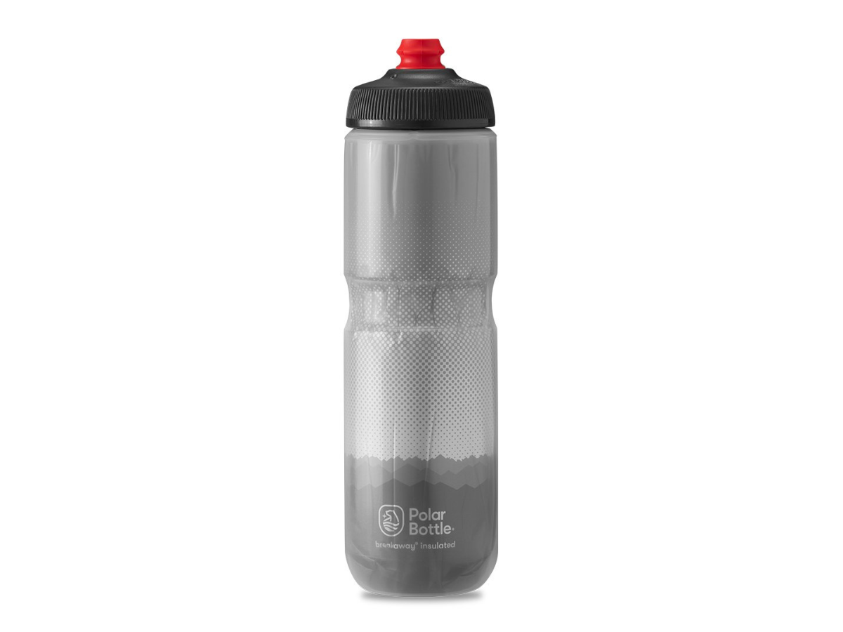 Polar Breakaway Insulated Ridge Bottle - Charcoal/Silver (24 Oz)