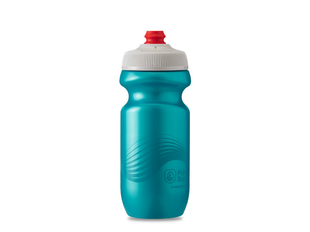 Polar Breakaway Wave Sport Bottle - Teal/Silver (20 Oz)