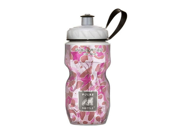 Polar Insulated Bottle 12oz - Pink Leopard