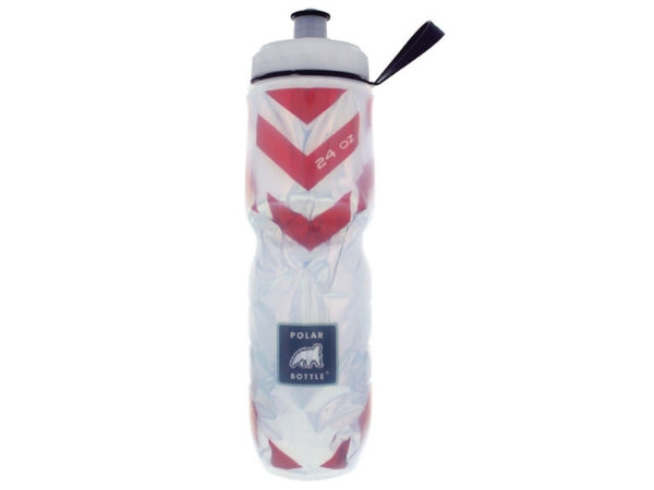 Polar Insulated Bottle 24oz - Chevron Red
