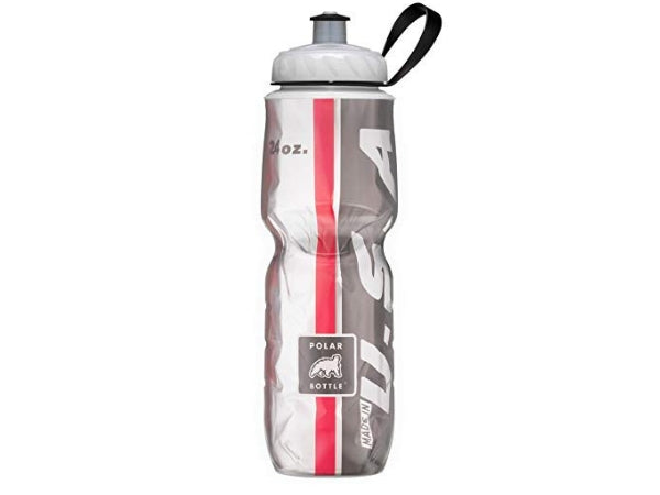 Polar Insulated Bottle 24oz - Red/Black