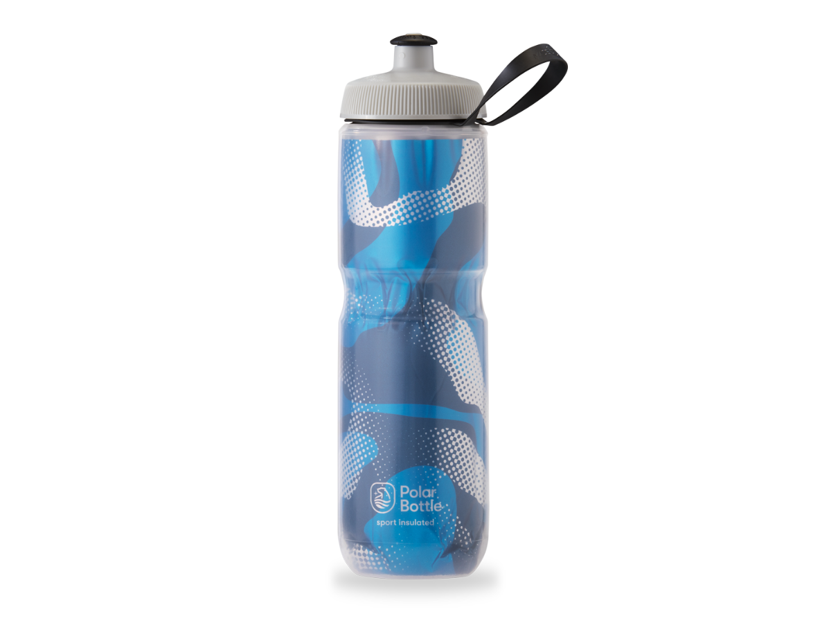 Polar Sport Insulated Contender Bottle - Blue/Silver (24 Oz)