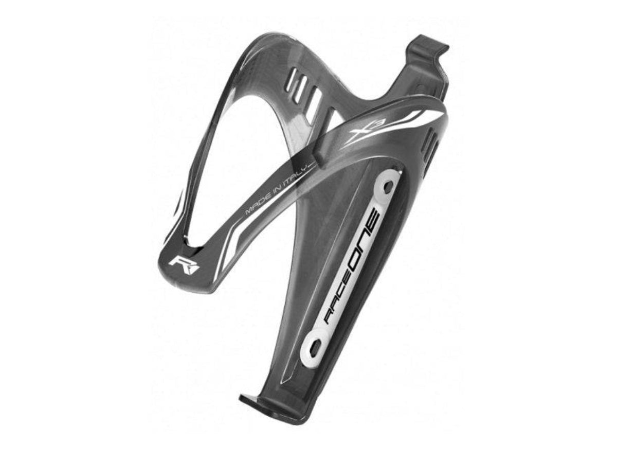 Raceone Bottle Cage X3 - OEM Black-Silver