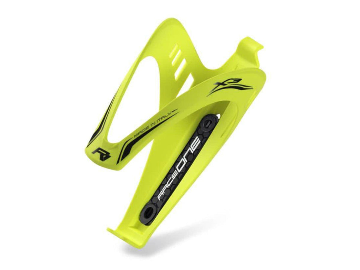 Raceone Bottle Cage X3 - Rub Yellow Flourescent