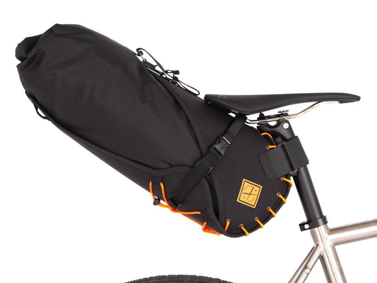 Restrap Saddle Bag - Black/Orange - 14L