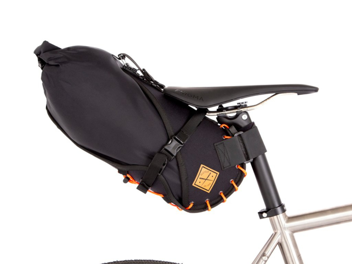 Restrap Saddle Bag - Black/Orange - 8L