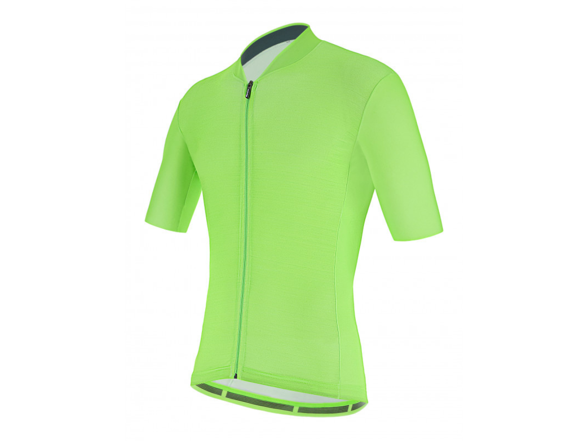 Santini Colore Jersey - Fluo Green