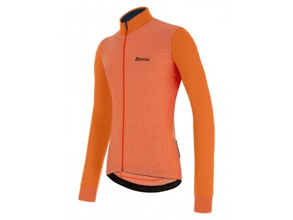 Santini Colore Ouro Thermal Jersey - Flashy Orange