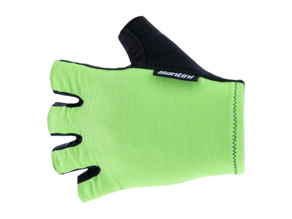 Santini Cubo Gloves - Fluo Green