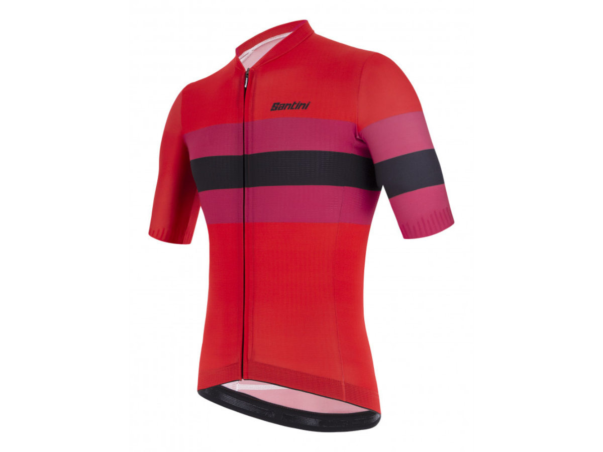 Santini Eco Sleek Bengal Jersey - Red