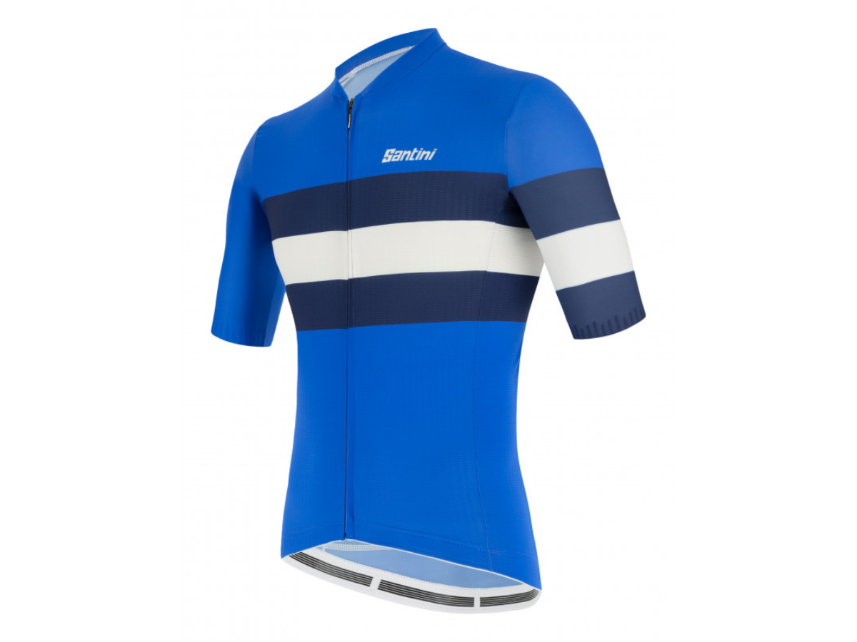 Santini Eco Sleek Bengal Jersey - Royal Blue