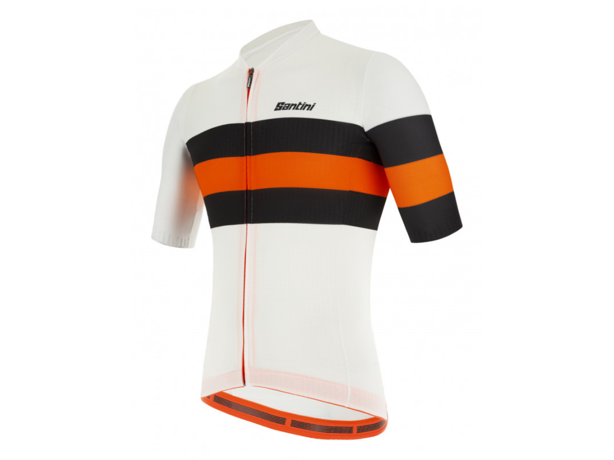 Santini Eco Sleek Bengal Jersey - White