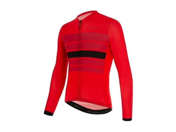 Santini Eco Sleek Bengal Long Sleeve Jersey - Red