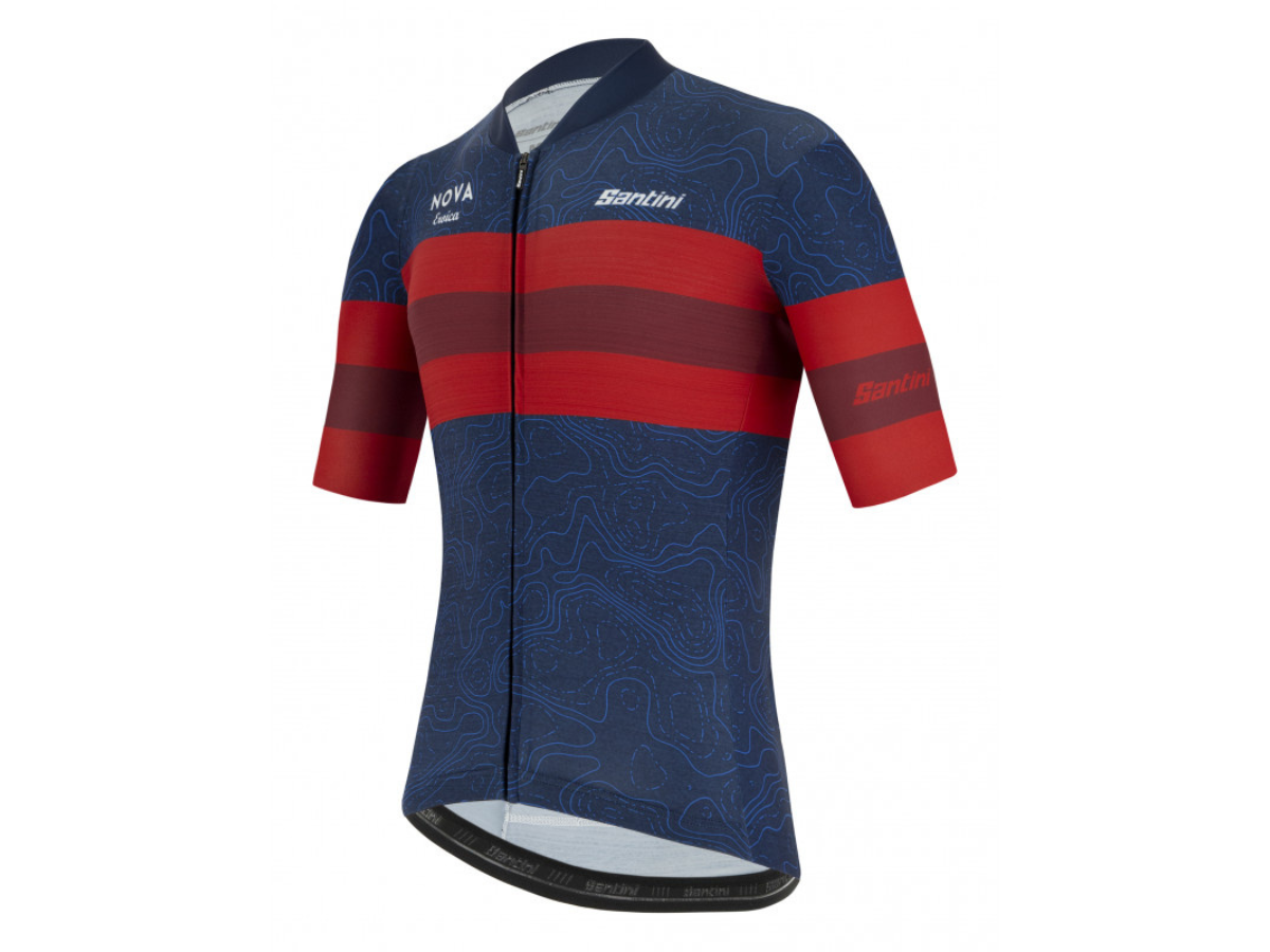 Santini Eroica Arte Jersey - Nautica Blue