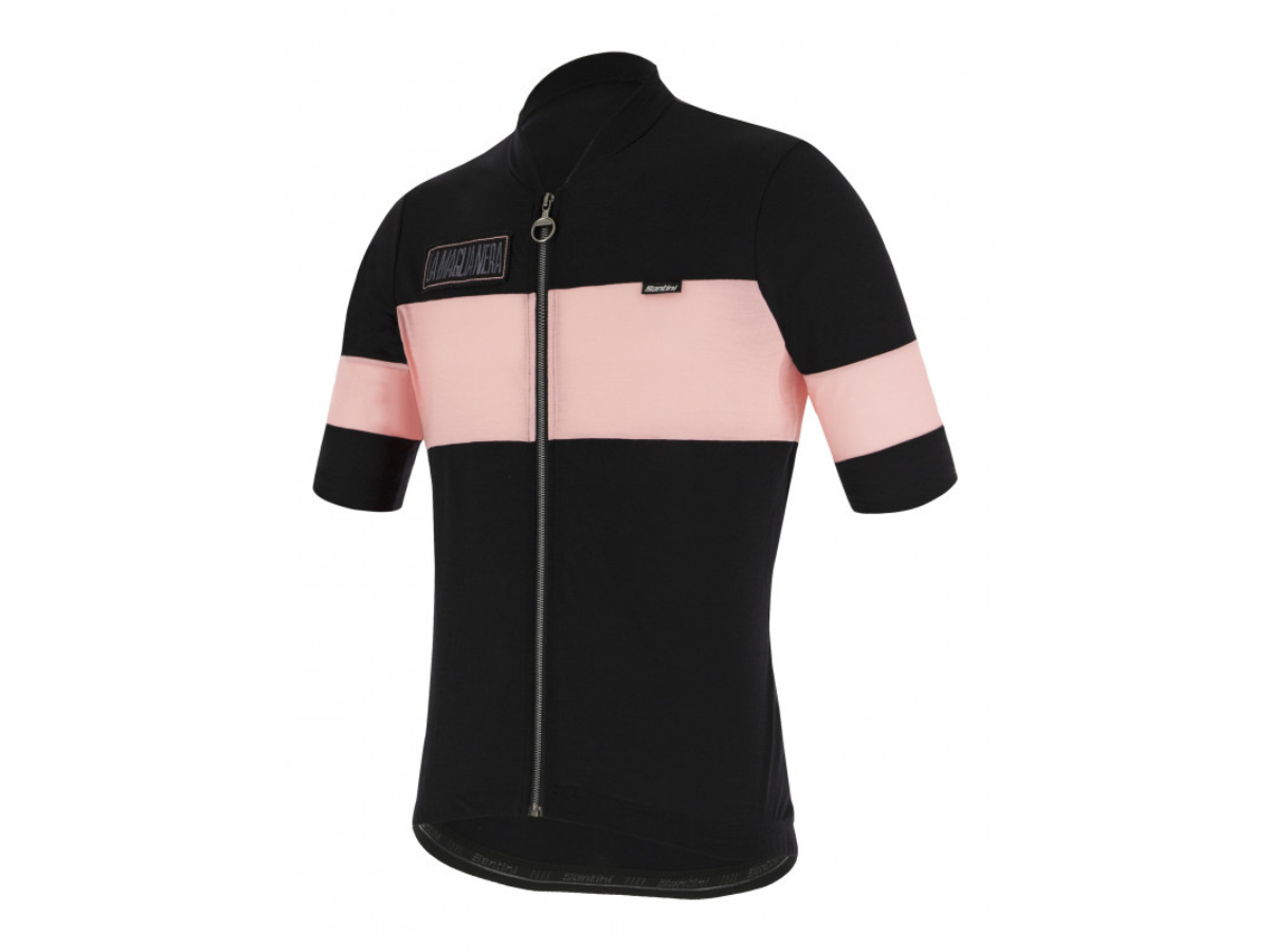 Santini Eroica Gazza Jersey - Black