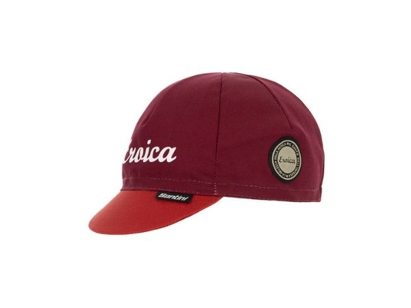 Santini Eroica Ruby Cotton Cap - Bordeaux
