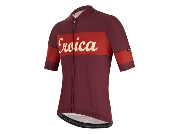 Santini Eroica Ruby Jersey - Bordeaux