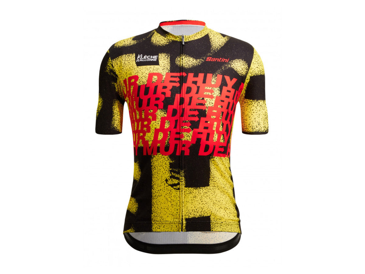 "Santini Mur de Huy jersey Ã¢â‚¬â€œ performance cycling jersey inspired by the iconic climb from La FlÃƒÂ¨che Wallonne"

