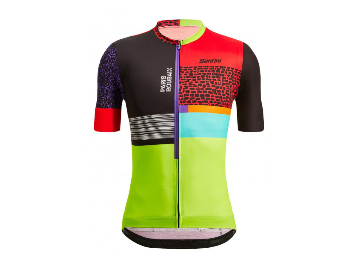 "Santini Roubaix Heroes jersey Ã¢â‚¬â€œ high-performance cycling jersey inspired by the legendary ParisÃ¢â‚¬â€œRoubaix race"

