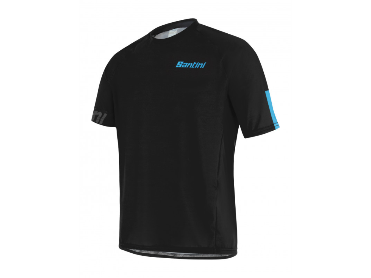 Santini Sasso MTB Jersey - Black/Turquoise