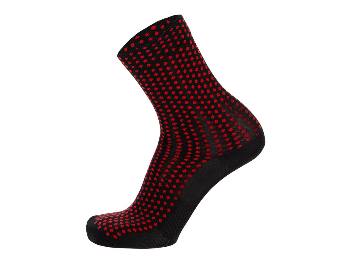 Santini Sfera Medium Profile Socks - Red