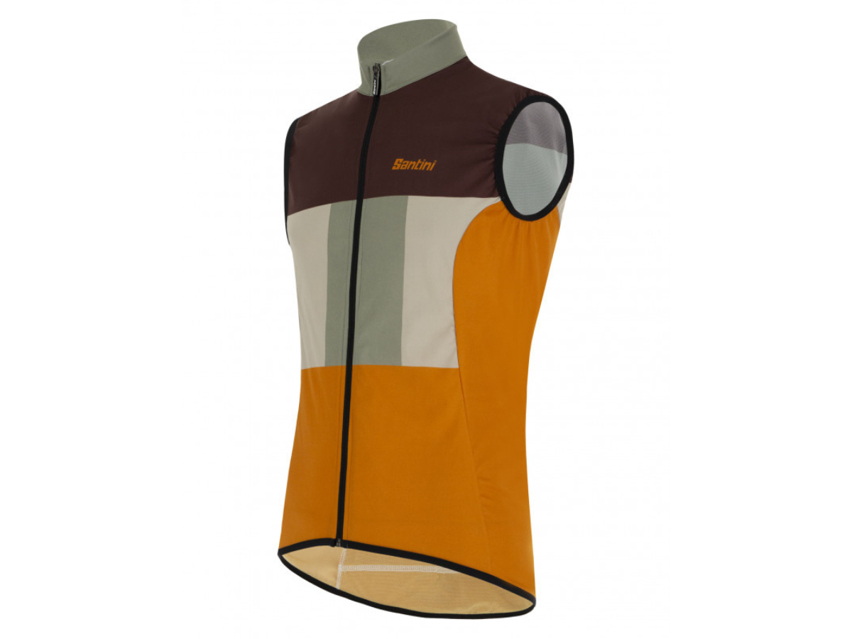 Santini Terranova Gravel Wind Vest - Military Green
