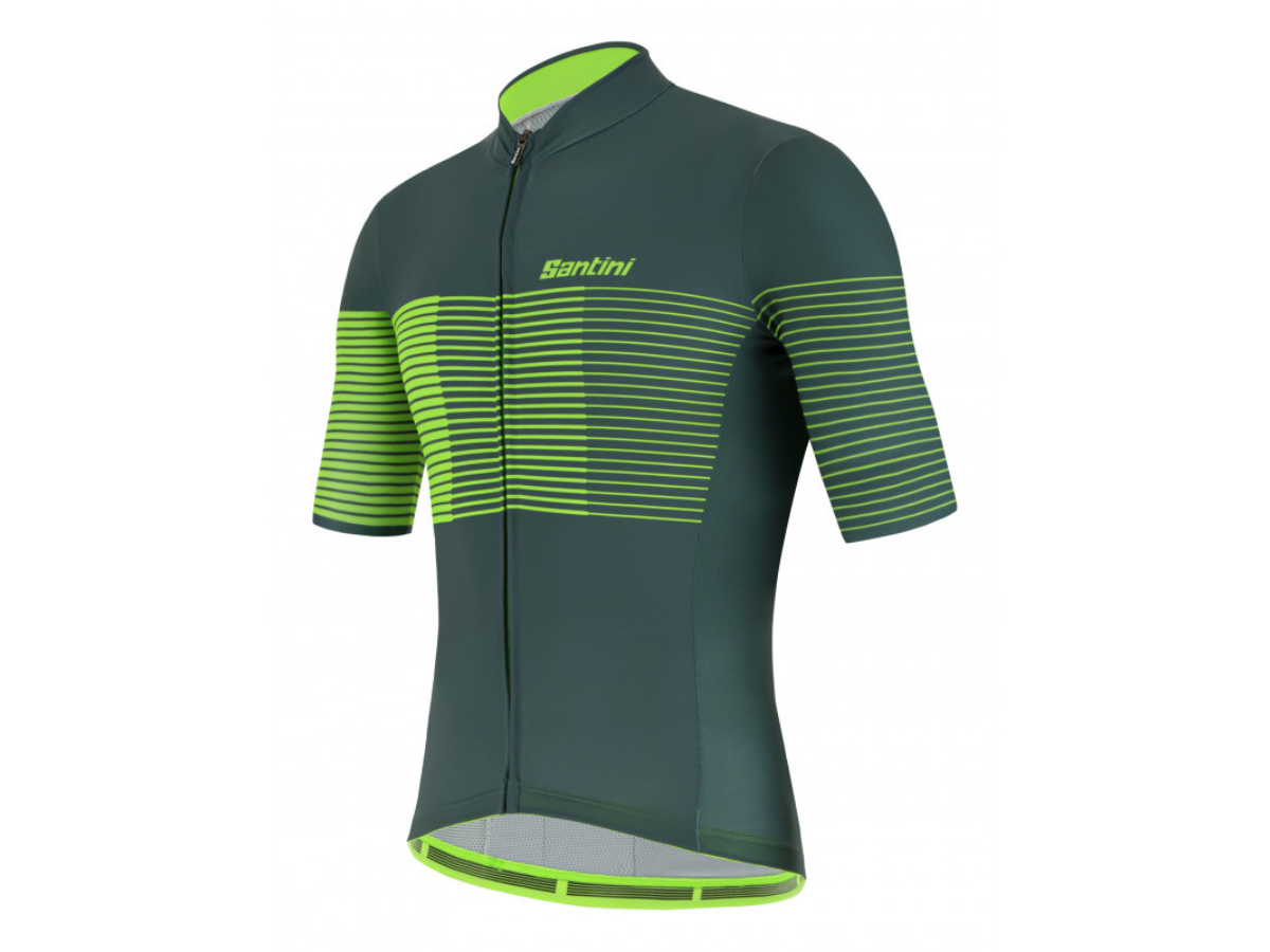 Santini Tono Freccia Jersey - Military Green