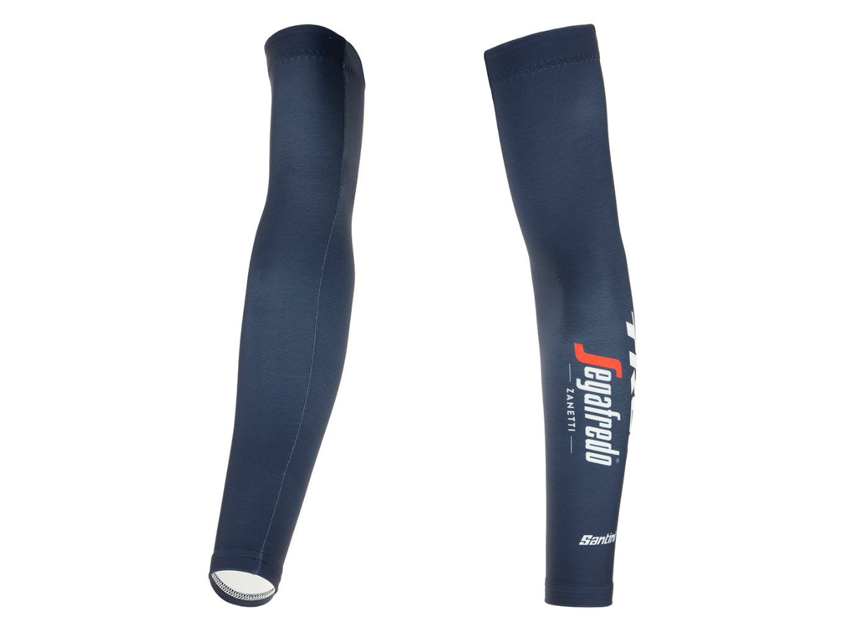 Santini Trek Segafredo Arm Warmers - Blue