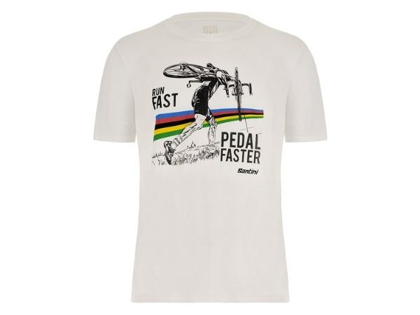Santini UCI Ciclocross T-Shirt - White
